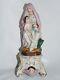 01k18 Rare Ancienne Statue Vierge A L'enfant Porcelaine De Vieux Paris Fin Xixe