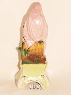 01K18 RARE ANCIENNE STATUE VIERGE A L'ENFANT PORCELAINE DE VIEUX PARIS FIN XIXe