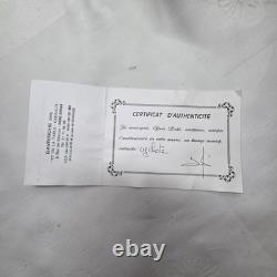 02m14 Ancienne Statue En Bronze Le Cycliste Signe Lohe Avec Certificat