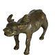 05k8 Ancienne Sculpture Statue Bronze Buffle Chine Vietnam Indochine Xixe Siecle