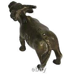 05K8 ANCIENNE SCULPTURE STATUE BRONZE BUFFLE CHINE VIETNAM INDOCHINE XIXe SIECLE