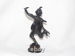 09J15 PETITE ANCIENNE STATUE SCULPTURE EN BRONZE DEESSE INDOCHINE FIN XIXe