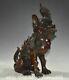 10.8 Statue Richesse Licorne L'ancien Animal Fengshui Cuivre Rouge Chinois