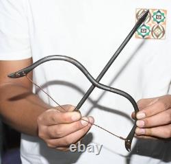 10 Ancien ciel chinois arme en fer arc et flèche arbalette sculpture statue