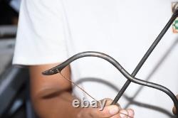 10 Ancien ciel chinois arme en fer arc et flèche arbalette sculpture statue