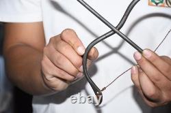 10 Ancien ciel chinois arme en fer arc et flèche arbalette sculpture statue