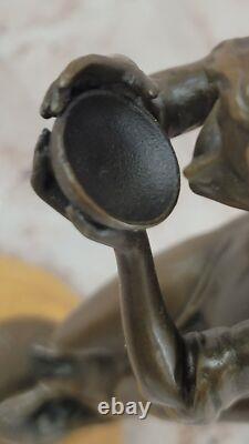 10 Bronze Laiton Ancien Rome Impériale Femme Eau Sculpture Statue Cadeau Décor