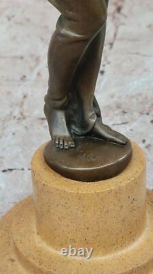 10 Bronze Laiton Ancien Rome Impériale Femme Eau Sculpture Statue Cadeau Décor