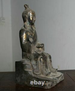 10 Chine ancienne Bronze Taoïsme Dieu Immortel fonctionnaire Statue Sculpture