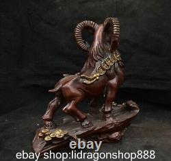 11.2 Chine ancienne dynastie de bronze en cuivre statue de coq du Zodiaque