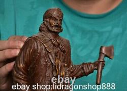 11.6 Chine ancienne dynastie de cuivre pur pirate caribéen statue sculpture