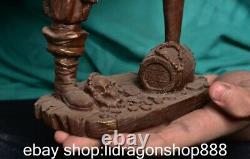 11.6 Chine ancienne dynastie de cuivre pur pirate caribéen statue sculpture