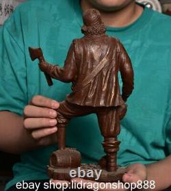 11.6 Chine ancienne dynastie de cuivre pur pirate caribéen statue sculpture