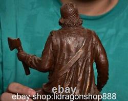 11.6 Chine ancienne dynastie de cuivre pur pirate caribéen statue sculpture
