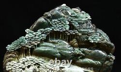 11.6 ancienne statue de la maison de l'arbre de sculpture en jade naturelle de