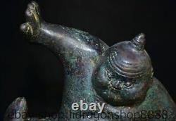 12 Chine ancienne étagère en bronze Japon Sumo nihomi statue sculpture