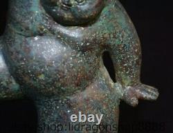 12 Chine ancienne étagère en bronze Japon Sumo nihomi statue sculpture