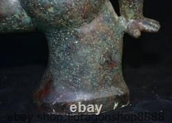 12 Chine ancienne étagère en bronze Japon Sumo nihomi statue sculpture
