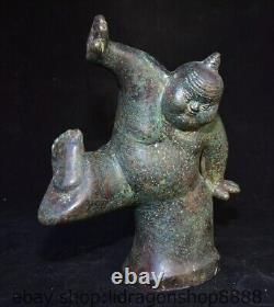 12 Chine ancienne étagère en bronze Japon Sumo nihomi statue sculpture