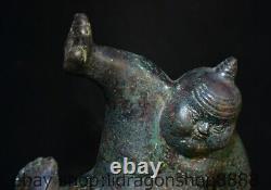 12 Chine ancienne étagère en bronze Japon Sumo nihomi statue sculpture