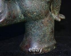 12 Chine ancienne étagère en bronze Japon Sumo nihomi statue sculpture