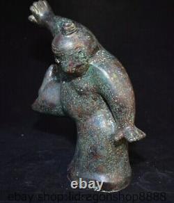 12 Chine ancienne étagère en bronze Japon Sumo nihomi statue sculpture