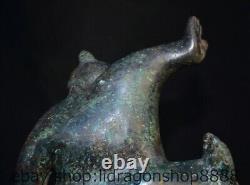 12 Chine ancienne étagère en bronze Japon Sumo nihomi statue sculpture