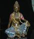 16.4 Ancienne Statue Chinoise En émail Cloisonné En Bronze Guanyin Bodhisattva