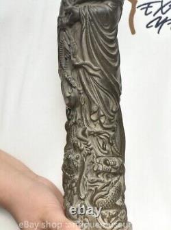 16 statue de Guanyin bouddhiste ancienne sculpture en bois rare en Chine