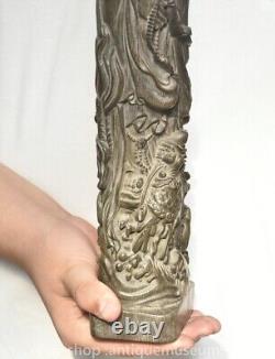 16 statue de Guanyin bouddhiste ancienne sculpture en bois rare en Chine