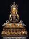 18.4 Ancienne Statue Bouddhiste Chinoise En Cuivre Doré Sans Mesure De Sushi