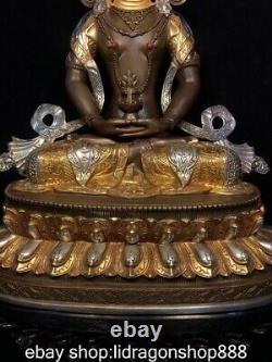18.4 ancienne statue bouddhiste chinoise en cuivre doré sans mesure de sushi