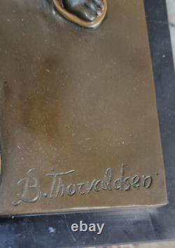 18`` Ancien Grec Bronze Art Moderne Sculpture A Mâle Guerrier Avec Spear Statue