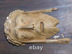 1936 ancien tableau TETE visage JESUS CHRIST PLATRE HANAK FR sculpture HANA KFR