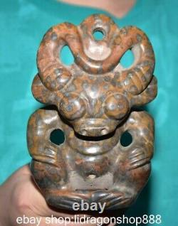 5.6 Chine ancienne montagne rouge culture jade sculpture statue du Dieu du sole