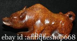 5.6 ancienne Chine Jade sculpture dynastie rhinocéros taureau statue