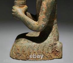 5.8 Chine ancienne dynastie de bronze domestique lampe statue sculpture
