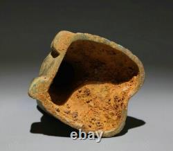 5.8 Chine ancienne dynastie de bronze domestique lampe statue sculpture