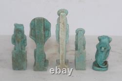 5 DES ANCIENNES STATUES PHARAONIQUES ÉGYPTIENNES Hathor, Isis Sekhmet Baboo (GF)