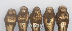 5 DES USHABTIES RARES ANCIENNES ÉGYPTIENNES ANCIENNES STATUES DE SHABTI pierr