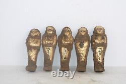 5 DES USHABTIES RARES ANCIENNES ÉGYPTIENNES ANCIENNES STATUES DE SHABTI pierr