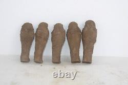 5 DES USHABTIES RARES ANCIENNES ÉGYPTIENNES ANCIENNES STATUES DE SHABTI pierr