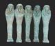 5 Rare Anciennes Égyptiennes Antique Ushabti Statues Pharaoniques Shabti