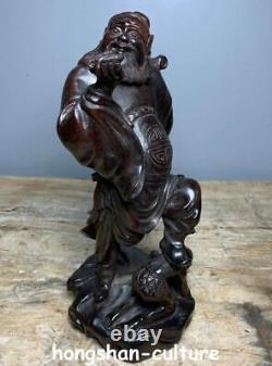 5 sculpture de l'ancienne statue de zhongqi en bronze fengshui en Chine