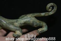 6.8 Chine ancienne dynastie de bronze Pi xiu animal Kirin statue sculpture