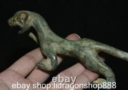 6.8 Chine ancienne dynastie de bronze Pi xiu animal Kirin statue sculpture