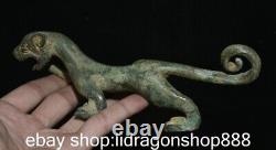 6.8 Chine ancienne dynastie de bronze Pi xiu animal Kirin statue sculpture
