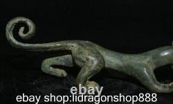 6.8 Chine ancienne dynastie de bronze Pi xiu animal Kirin statue sculpture
