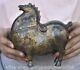 6.8 Rare Chinois Ancien Palais De Cuivre Feng Shui Zodiac Horse Sculpture