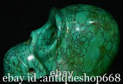 6 Ancienne Chine Turquoise sculpture dynastie crâne tête statue